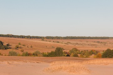 Desert sand landscape, dune nature dry, tranquil.