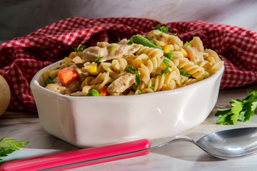 Pot Pie Noodle Casserole