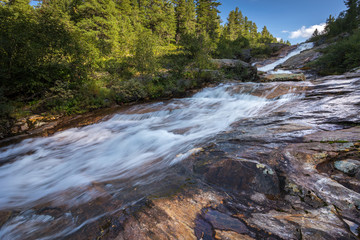 stream, waterfall from the forest