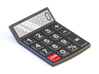 Black calculator 3D