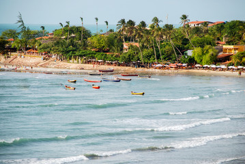 Jericoacoara is a virgin beach hidden behind the dunes of the west coast of Jijoca de Jericoacoara,...