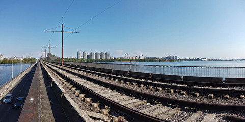 Railway bridge above the city's aquifer