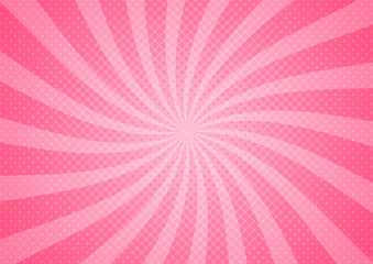 abstract comic pink background cartoon style. sunlight. vector illustration.