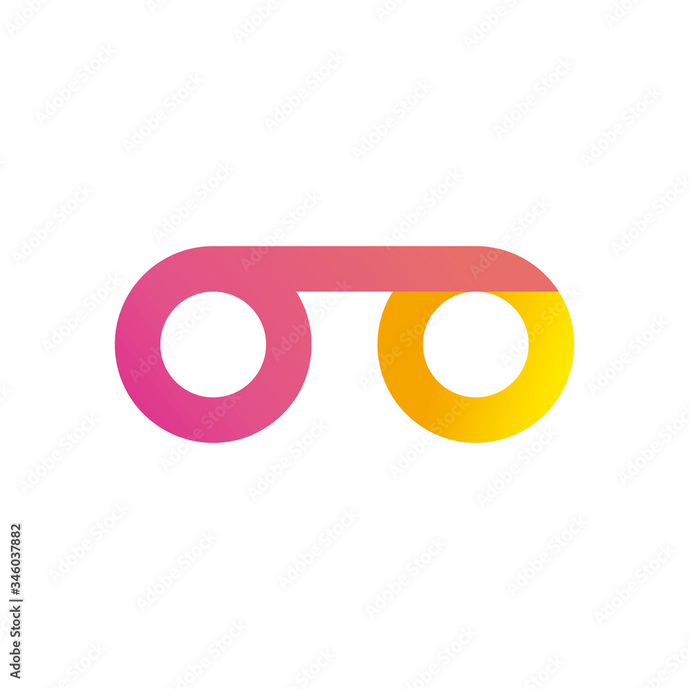 Poster abstract circles shapes gradient style icon vector design