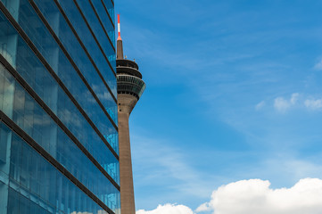 DUSSELDORF;GERMANY-MAY,12,2014:TV Tower in Dusseldorf