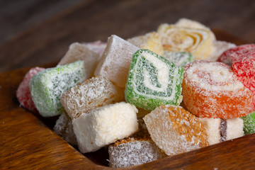 turkish delight on a plate
