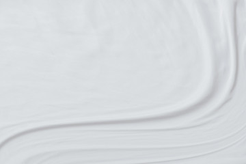 White cloth background abstract with soft waves.