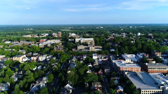Aerial Pull Away of Princeton University