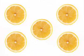 Lemon isolated on white background. Collection