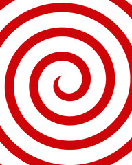 red and white spiral pattern