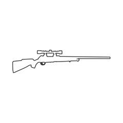sniper gun icon vector illustration design