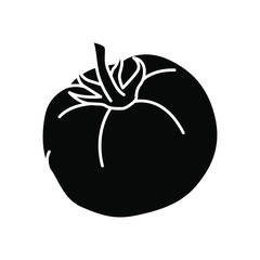 Tomato icon design best logo , vector illustration emblem isolated artword , concept food vitamin fruit retro background vegetarian cartoon , cute symbol organic
