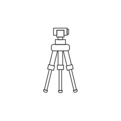 camera tripod stand icon vector illustration design