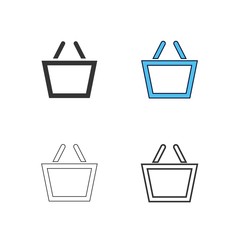 shopping basket icon vector illustration design