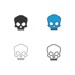 skull icon vector illustration design