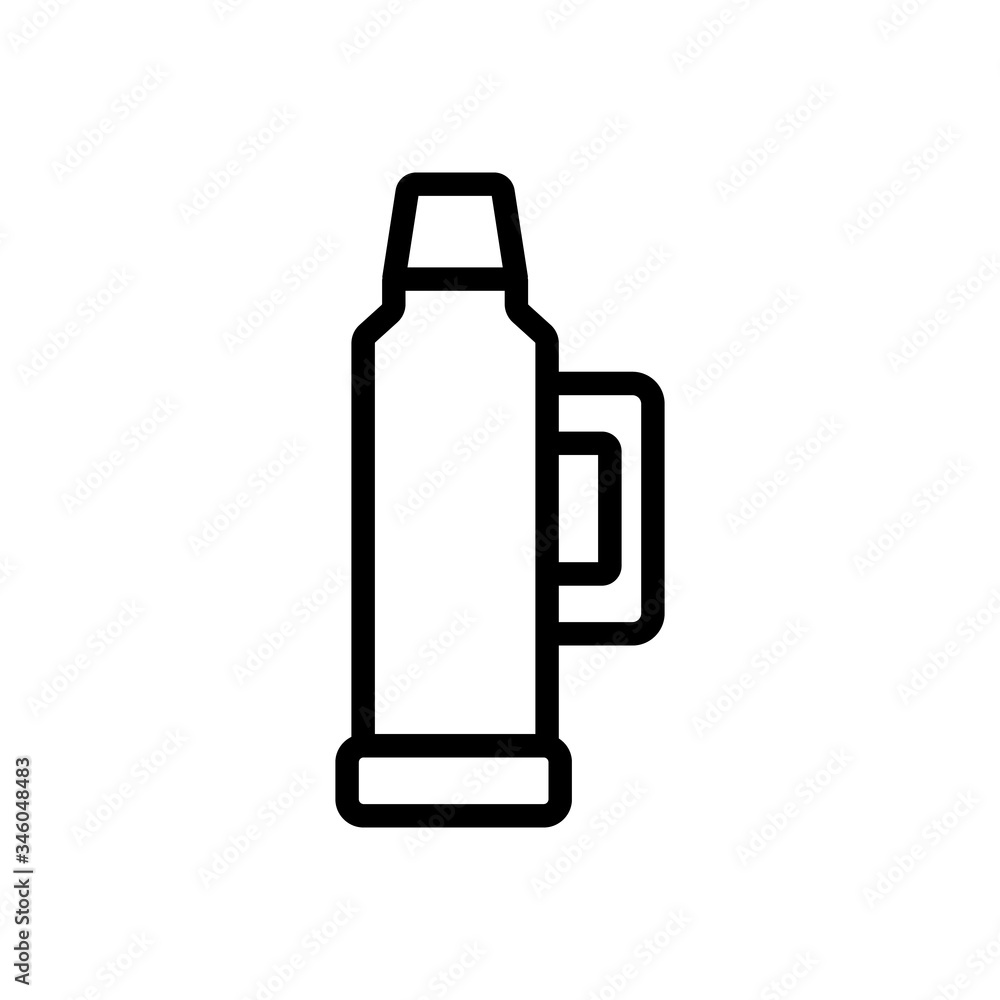Poster liquid bottle with handle icon vector. liquid bottle with handle sign. isolated contour symbol illus