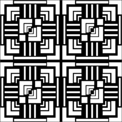 Black & White Geometric Pattern