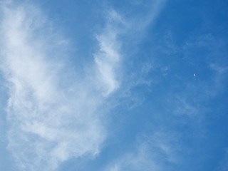 blue sky with white clouds