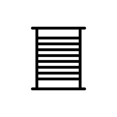 cylindrical tin strip shape icon vector. cylindrical tin strip shape sign. isolated contour symbol illustration