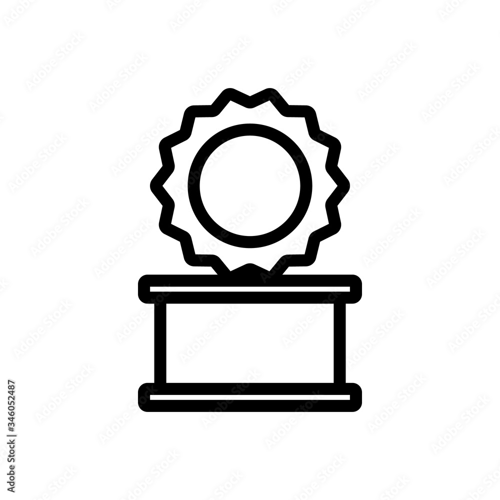 Poster open tin can front view icon vector. open tin can front view sign. isolated contour symbol illustrat