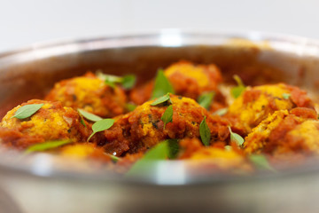 a delicious homemade recipe of vegetarian rissole in tomato sauce and basil
