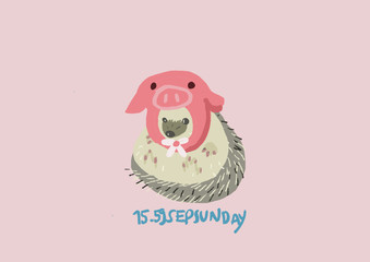 hedgehog and pig