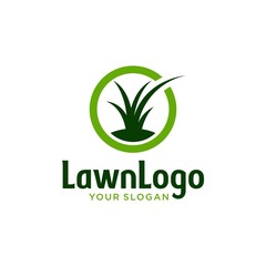 Lawn Care Logo Design Vector Template