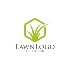 Lawn Care Logo Design Vector Template