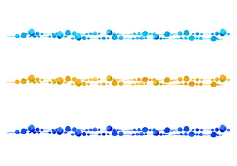 水彩の抽象的なデコレーション