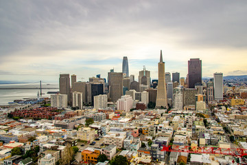 Fototapeta premium Panoramic view of downtown San Francisco, California