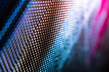 CloseUp LED blurred screen. LED soft focus background. abstract background ideal for design.