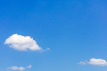 Blue sky with white clouds texture and background.