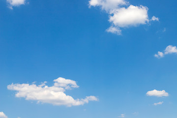 Blue sky with white clouds texture and background.