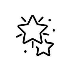 Naklejka na ściany i meble radiance ofordinary pentagonal star icon vector. radiance ofordinary pentagonal star sign. isolated contour symbol illustration