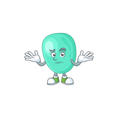 An image of staphylococcus aureus in grinning mascot cartoon style