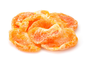 Dried fruits, Assortment on white background, health food concept.