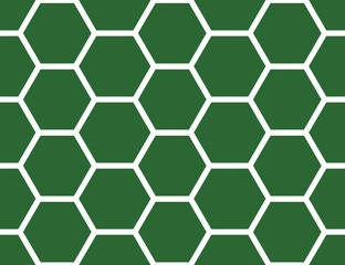 Seamless geometric pattern, texture or background vector in green, white colors.