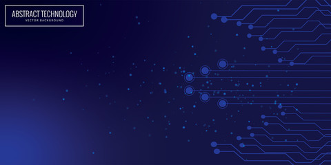 Abstract background connecting dots and lines. Connection science background, circuit board background