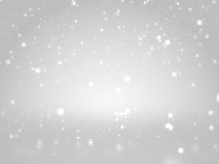 Clean white bokeh glittering abstract background