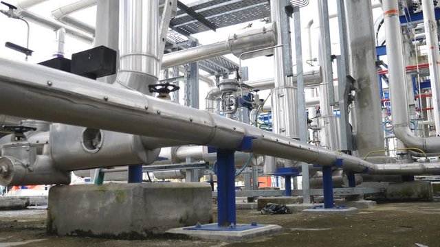 Liquid pump station in Petroleum refinery plant