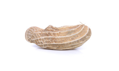 boiled peanuts isolated on white background