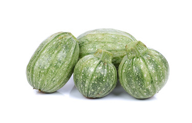 Fresh zucchini isolated on a white background
