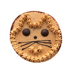 isolated on white background cake on holiday