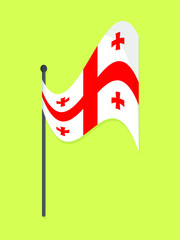 Georgia national flag 