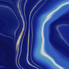 Abstract Agate Background - Fluid marbling effect with subtle gold veining accents