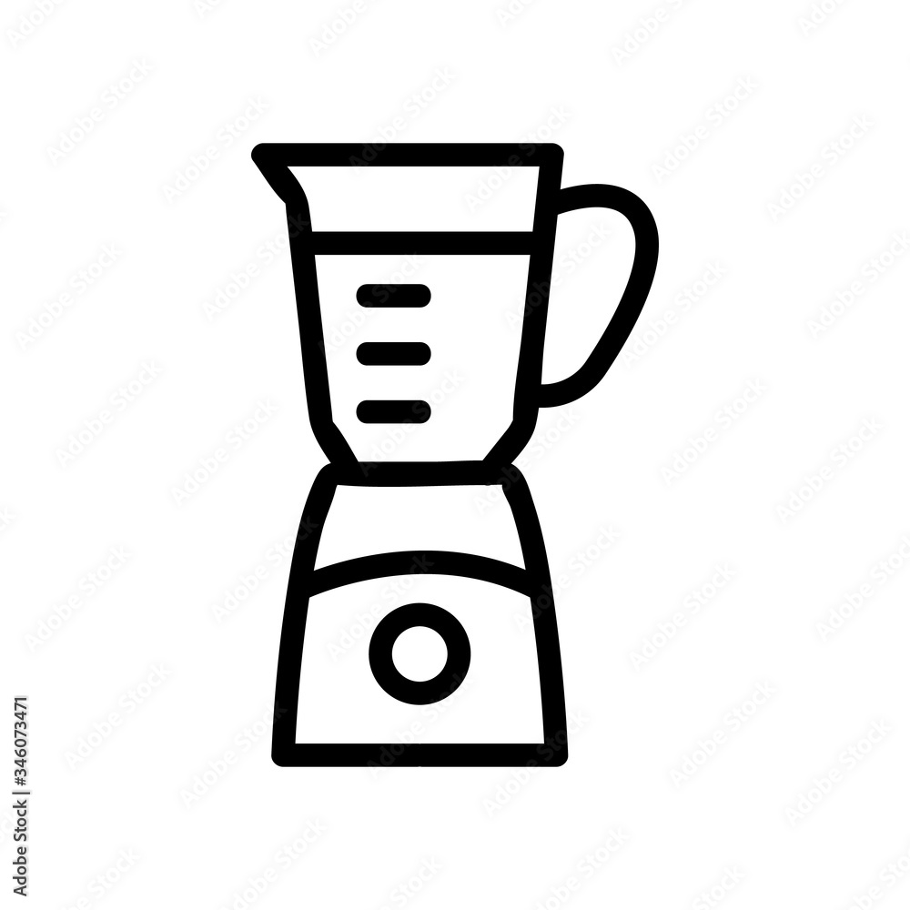 Poster whisk device icon vector. whisk device sign. isolated contour symbol illustration