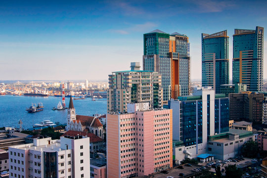 A cityscape of Dar es Salaam Tanzania