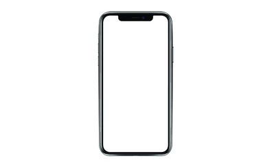 iphone isolated mockup 3D frameless of Smartphone iPhone x Pro Max with blank screen for Infographic Global Business web site design app iphon - Clipping Path