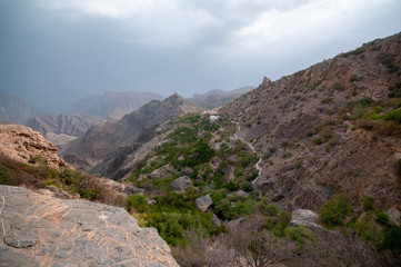 Fototapeta na wymiar Jabal Al Akhdar mountain in Nizwa, Oman