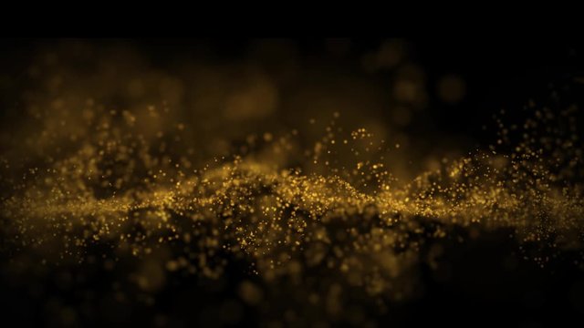 Abstract motion background, shining lights, energy waves and sparkling fireworks style particles, seamless loop able.